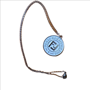 Designer silver necklace 18"